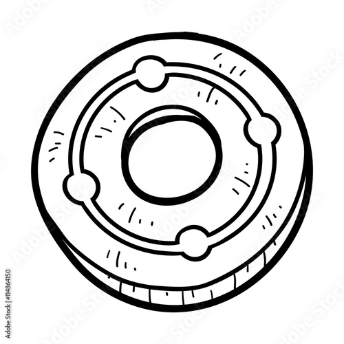 Coloring book for children, cookies