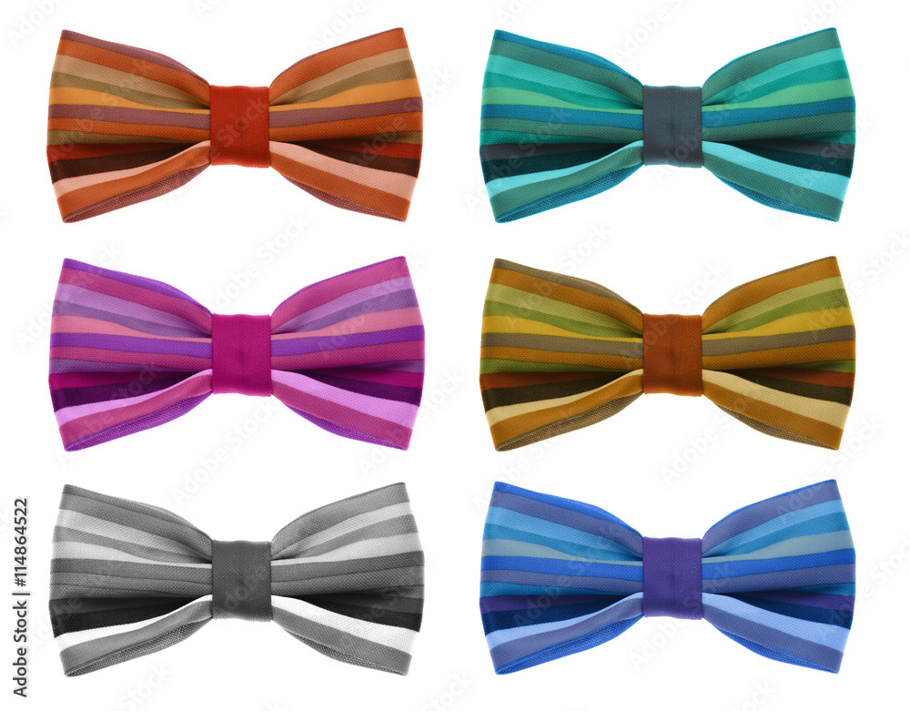Bow tie with color rainbow strip. Bow tie with color rainbow strip.