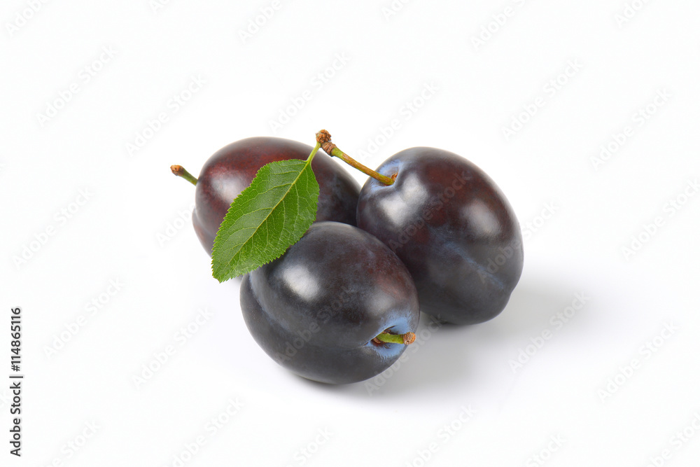 three ripe plums three ripe plums