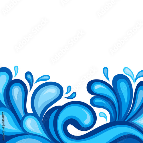 Blue sea waves background