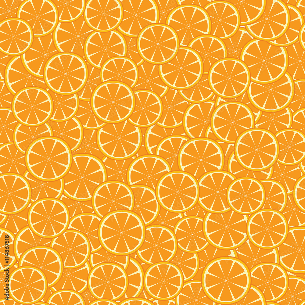 Background with orange pieces.