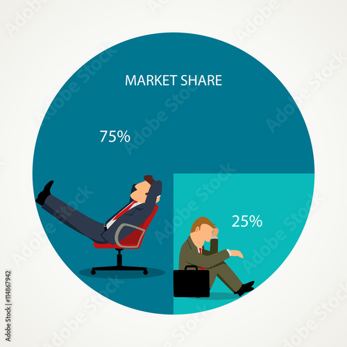 Simple Cartoon Businessman Stupid Mistake