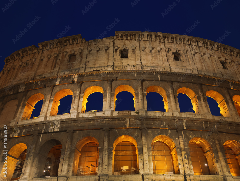 The Colosseum at night. Rome. Italy