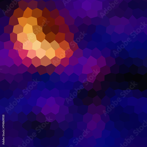 Colors low poly hexagon style vector mosaic background