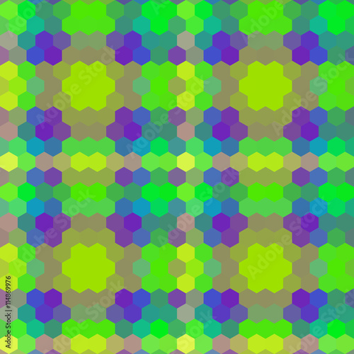 Wallpaper Mural Kaleidoscopic low poly hexagon style vector mosaic background Torontodigital.ca