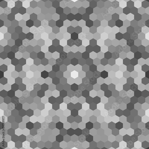 Kaleidoscopic low poly hexagon style vector mosaic background