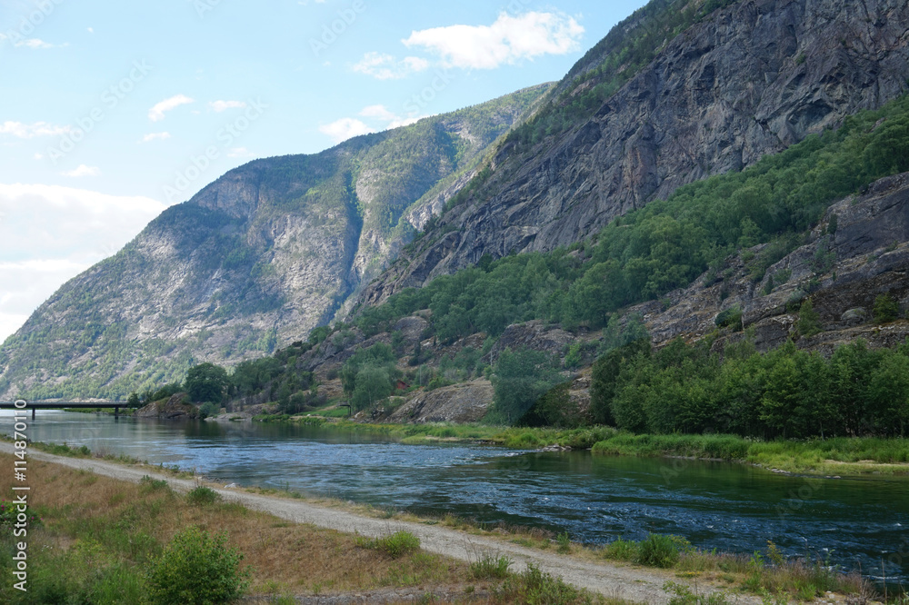 Laerdal, river, Norway