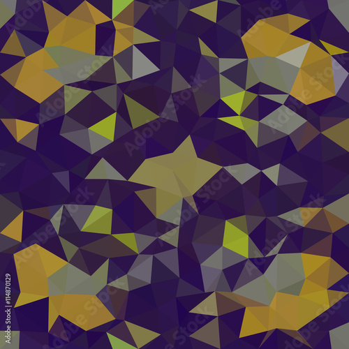 Kaleidoscopic low poly triangle style vector mosaic background