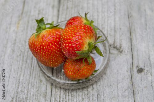 aardbeien op schaal photo