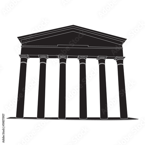 Image of ancient construction with columns