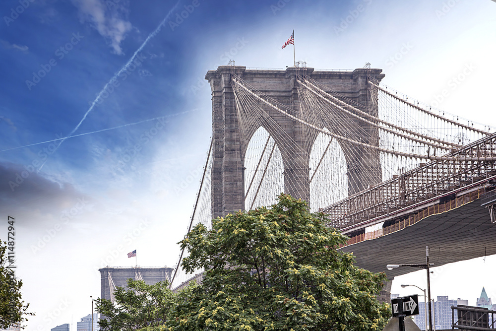 Obraz premium Brooklyn Bridge, Manhattan, NYC