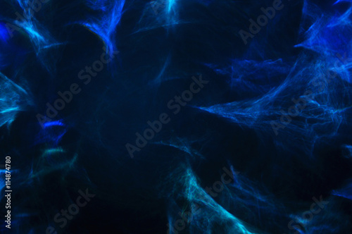 Blue and black abstract background, fractal