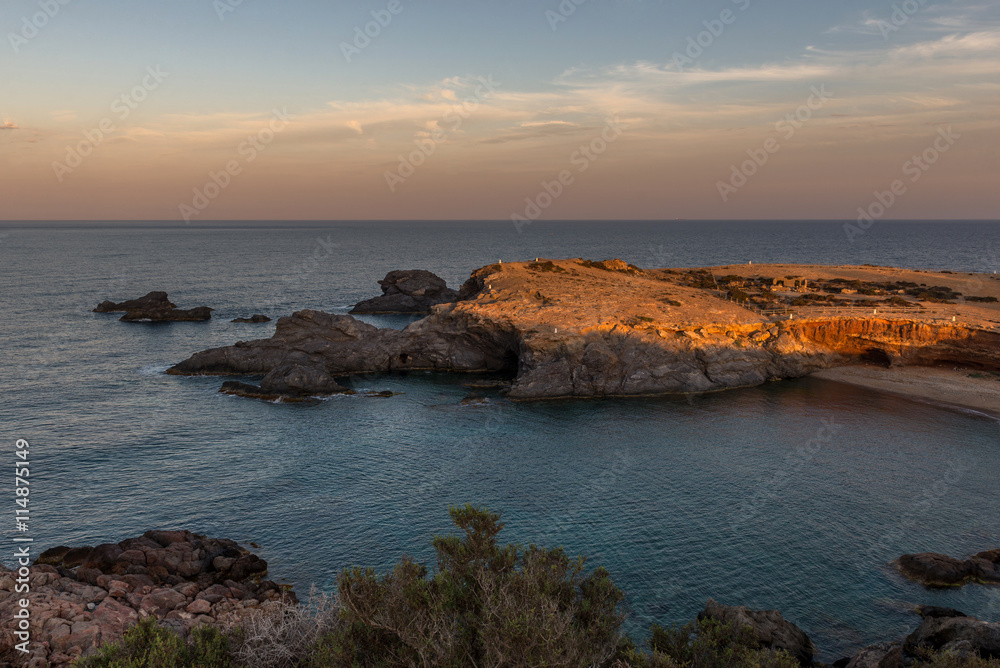 Sunset, Mediterranean, Cabo de Palos. Spain. 