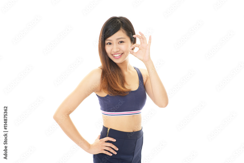 笑顔の女性 笑顔の女性