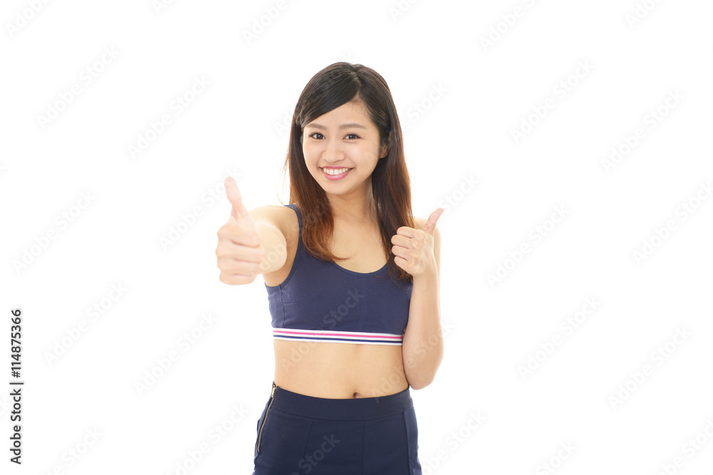 笑顔の女性 笑顔の女性