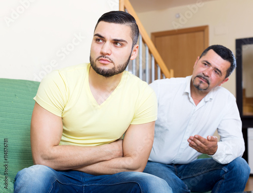 Domestic quarrel between men