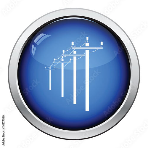 High voltage line icon