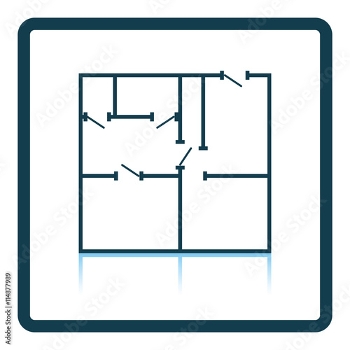 Icon of apartment plan photo