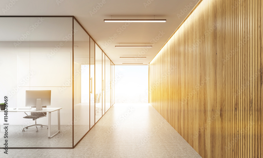 Office and hallway toning Office and hallway toning
