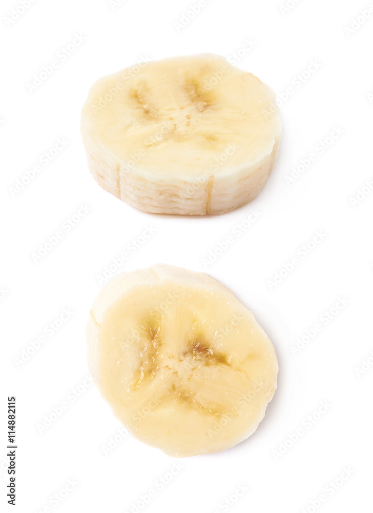 Banana slice isolated Banana slice isolated