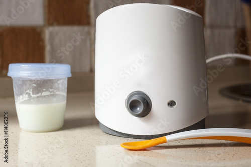 Canvas Print Electric baby food warmer used for heat  breast milk