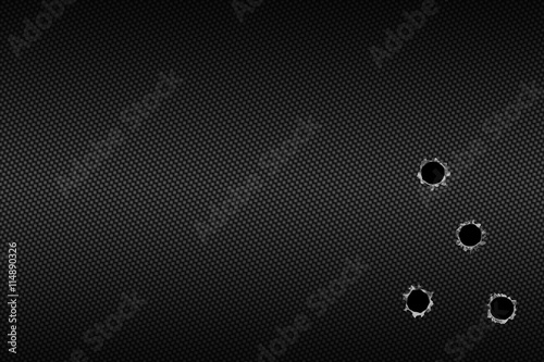 shotgun bullet hole