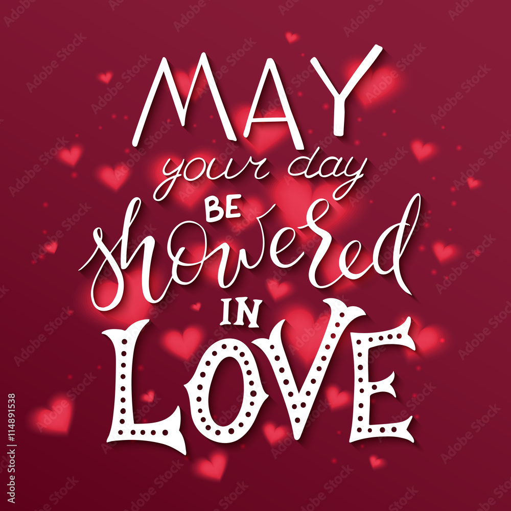 vector hand drawn inspiration lettering quote may your day be