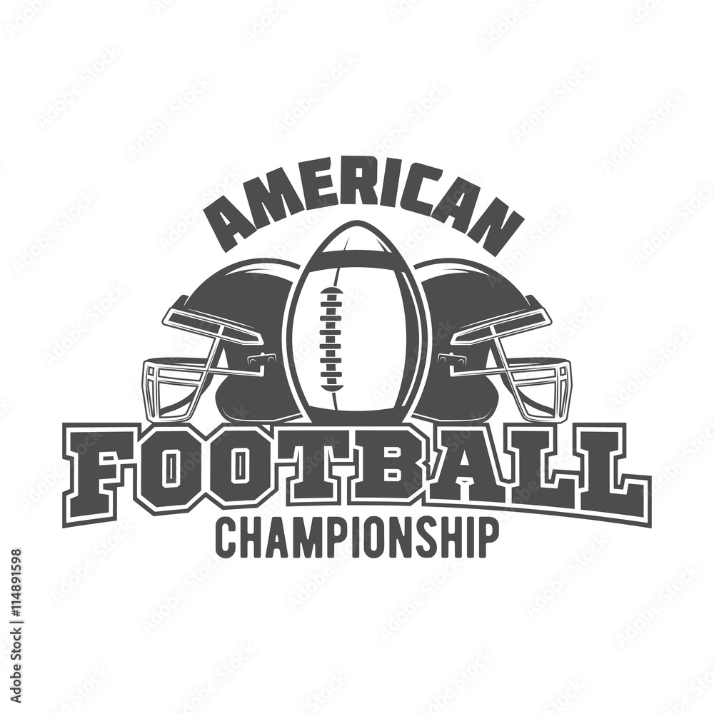 American Football Badges, Logo And Labels Stock Vector 