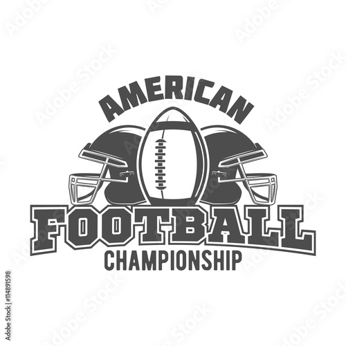 american football badges, logo and labels