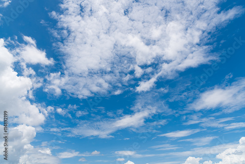 blue sky and cloud background.