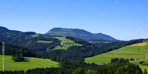 Blick von Passail zum SCKÖCKL (Grazer Hausberg )