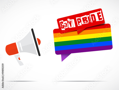 mégaphone : gay pride