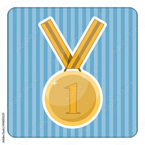 First place award. Gold medal