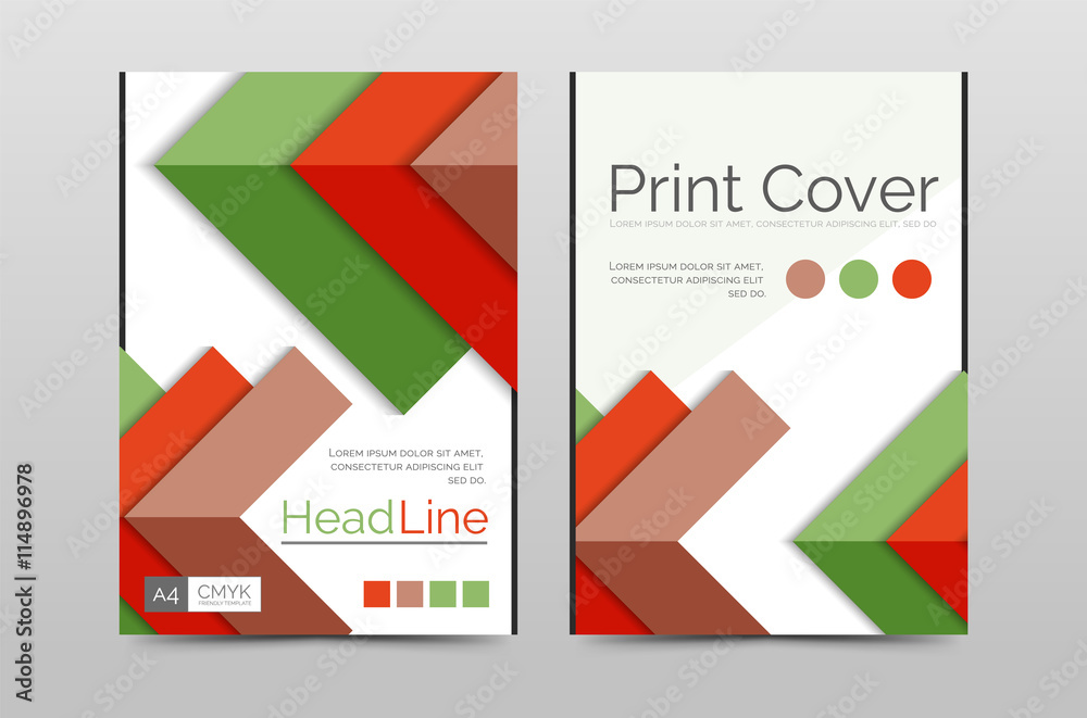 Geometric brochure front page