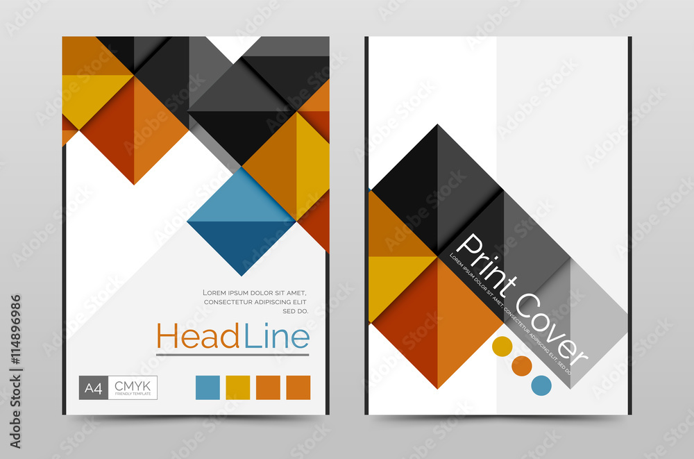 Geometric brochure front page