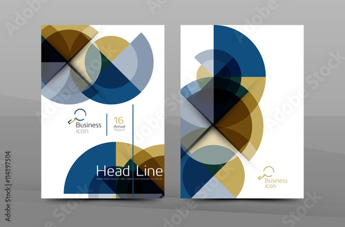 Design of annual report cover brochure