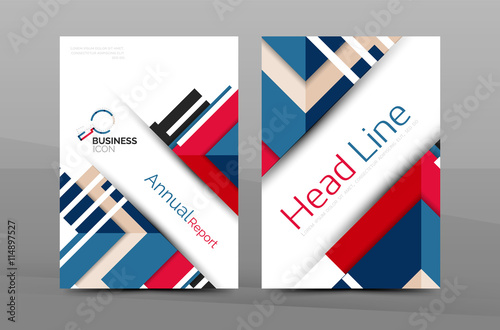 Design of annual report cover brochure