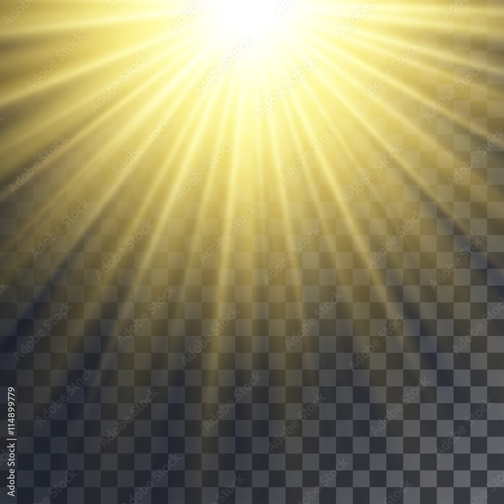 Sun rays effect - obrazy, fototapety, plakaty 