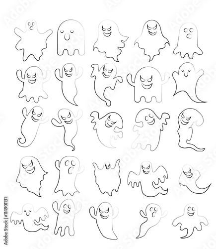 modern design ghost halloween picture