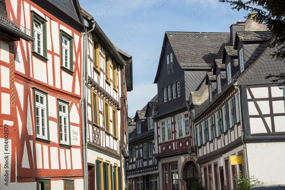 Fototapeta premium In der historischen Altstadt von Eltville am Rhein, Rheingau, Hessen