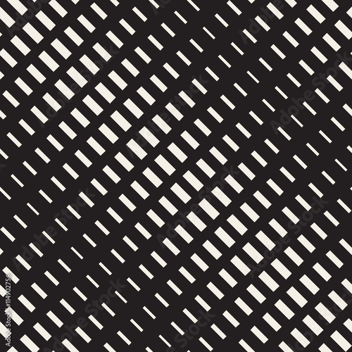 Vector Seamless Rectangle Halftone Diagonal Transition Geometric Pattern