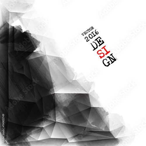 Abstract inkblot background.