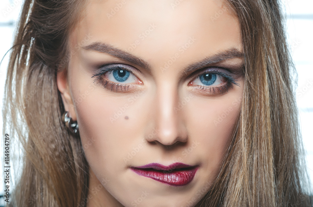 Young model with makeup Young model with makeup