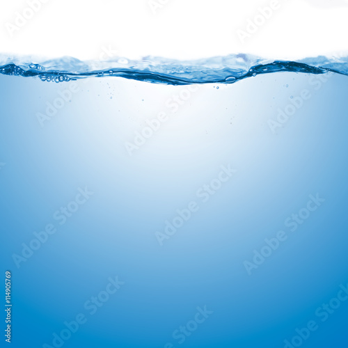 Water isolated on white background