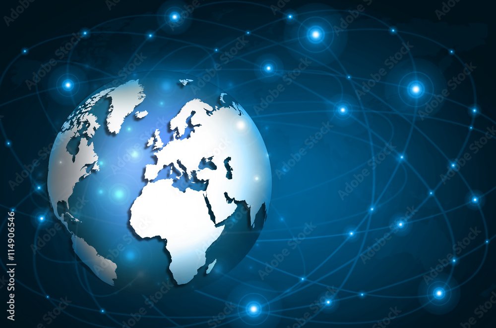 Best Internet Concept of global business. Globe, glowing lines on technological background. Electronics, Wi-Fi, rays, symbols Internet, television, mobile and satellite communicationsblue blur Best Internet Concept of global business. Globe, glowing lines on technological background. Electronics, Wi-Fi, rays, symbols Internet, television, mobile and satellite communicationsblue blur