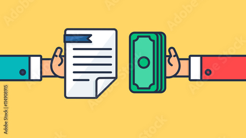 Payment and document symbol