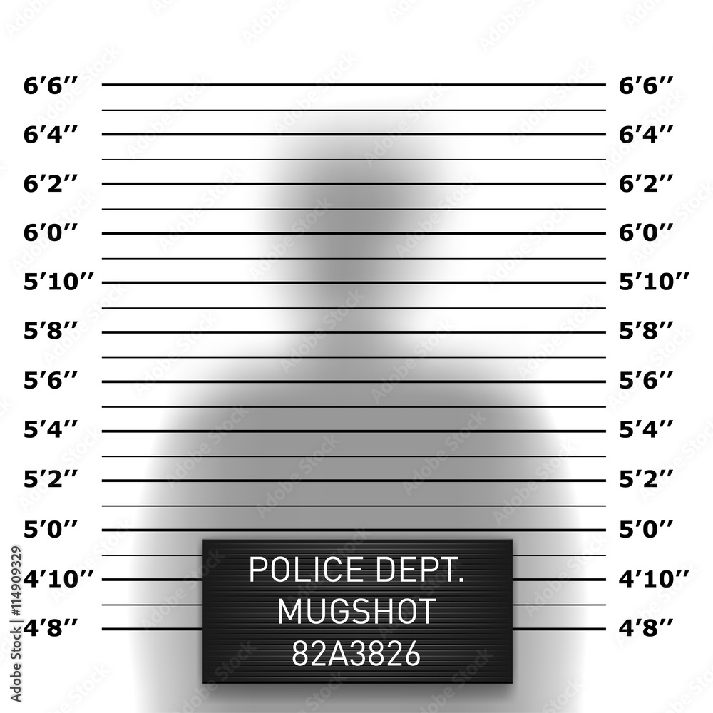 Police mugshot template Stock Vector | Adobe Stock