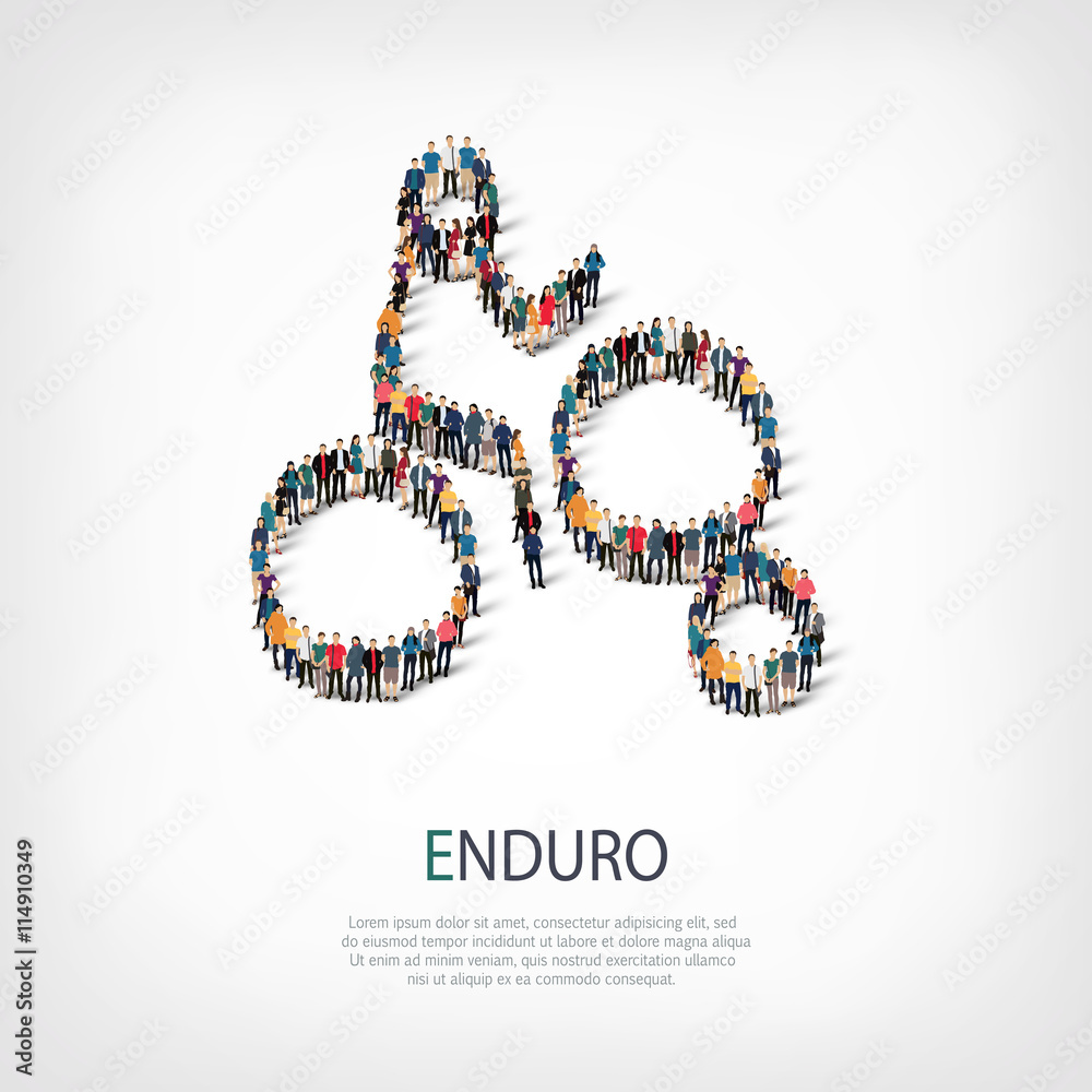 people sports enduro vector people sports enduro vector