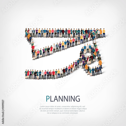people sports planning vector