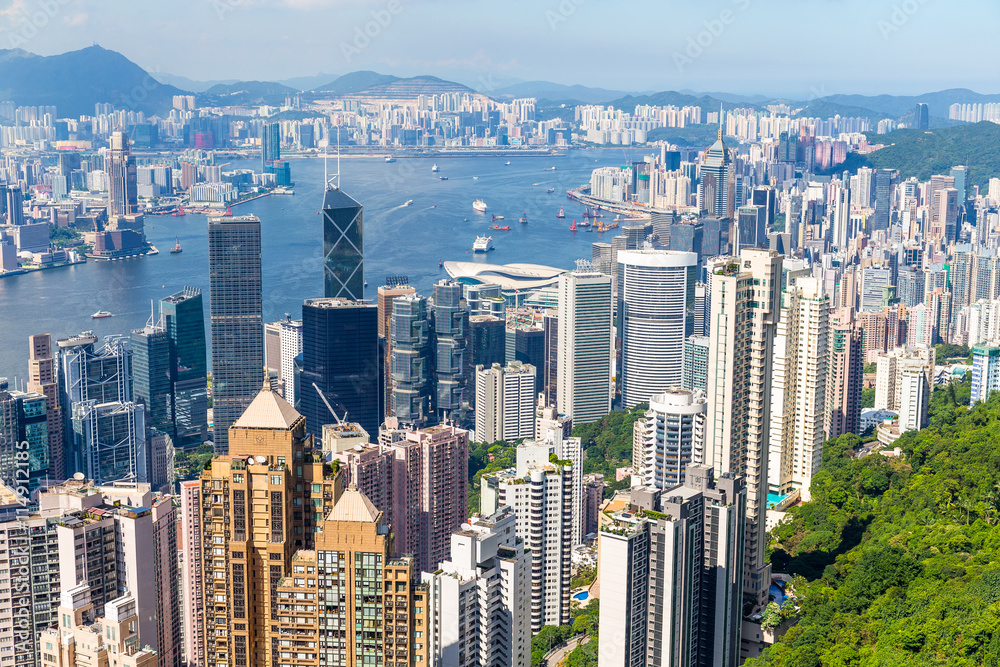 Fototapeta premium Hong Kong skyline